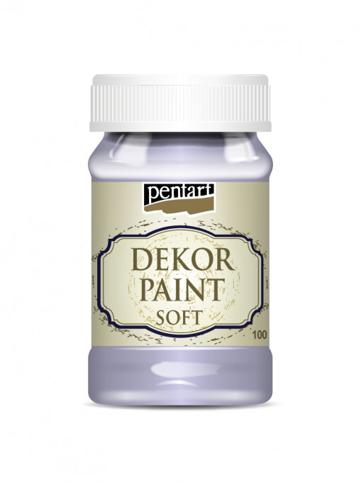 Vopsea decorativa soft Pentart 100ml - Mov deschis