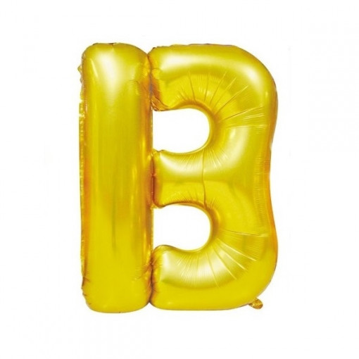 Baloane folie 16" (41cm) auriu litera B
