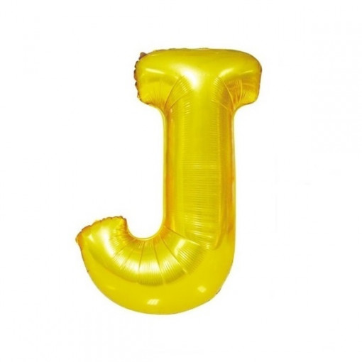 Baloane folie 32" (67cm) auriu litera J