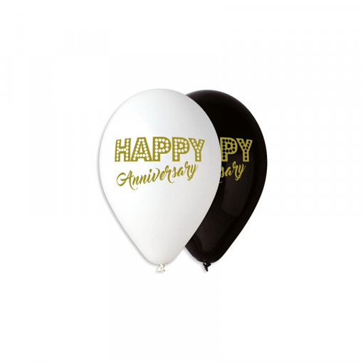 Baloane Gemar - Happy Anniversary 30 cm, set 100 buc.