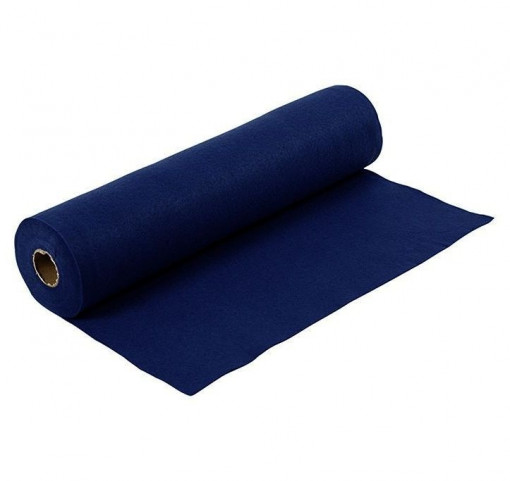 Fetru la metru 1 mm grosime (42 cm latime) - Albastru navy