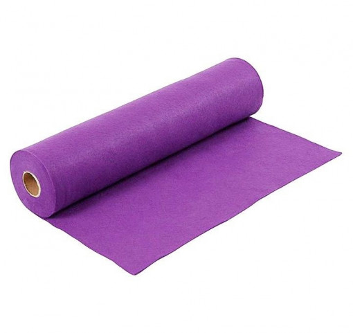 Fetru la metru 1 mm grosime (42 cm latime) - Mov
