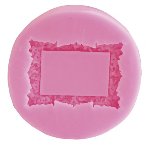 Forma de turnat din silicon DIY - rama, 6.5 x 6.5 x 1.1 cm