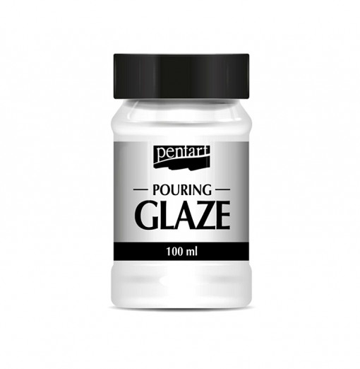 Lac lucios pouring glaze pe baza de apa Pentart, 100 ml