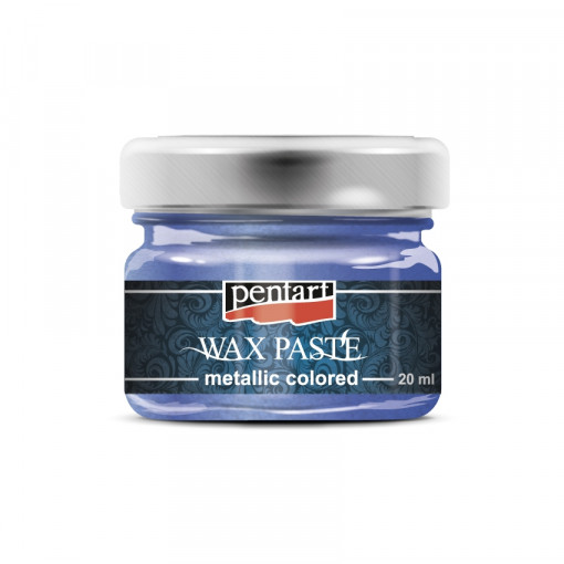 Pasta cerata in culori metalice Pentart 20 ml - Albastru