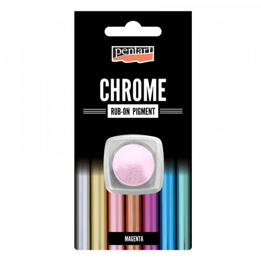 Pigment rub-on Pentart - efect cromat, 0.5 g - Magenta