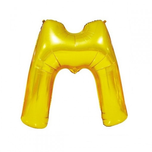 Baloane folie 16" (41cm) auriu litera M