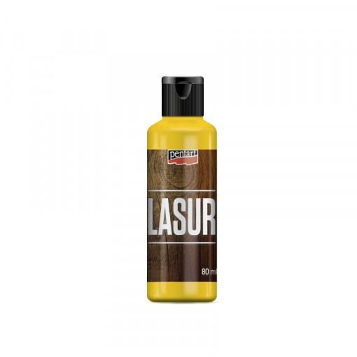 Lazura lemn Pentart 80 ml - Galben