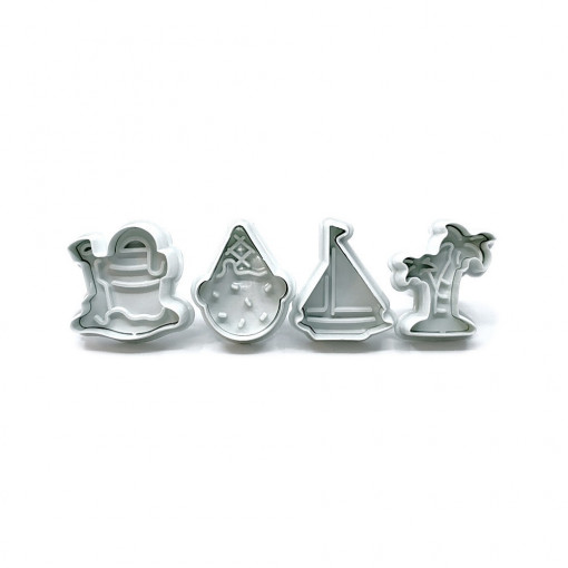 Set 4 forme de modelaj si decupare DIY - motive de vara