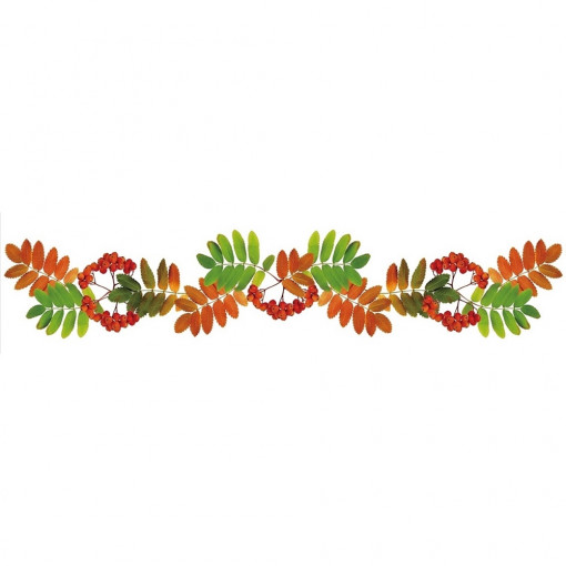 Sticker pentru geam, motive toamna - frunze colorate, 64 x 15 cm