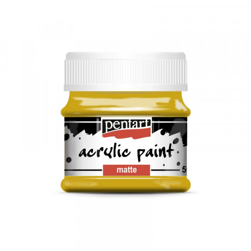 Vopsea acrilica mata Pentart 50 ml - Ocru