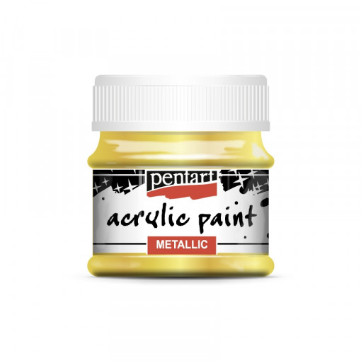 Vopsea acrilica metalizata Pentart 50ml - Aur baroc