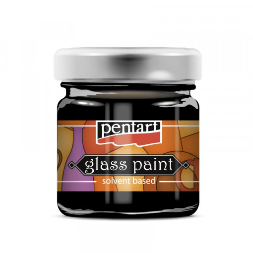 Vopsea de sticla Pentart 30ml - Negru
