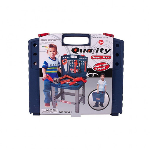 Atelier de bricolaj cu scule in cutie, 40 x 37 cm