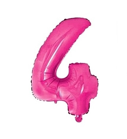 Baloane folie 32" (75cm) pink - cifra 4