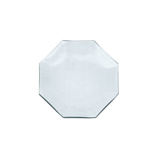 Farfurie din sticla de forma octogonala, 14 cm