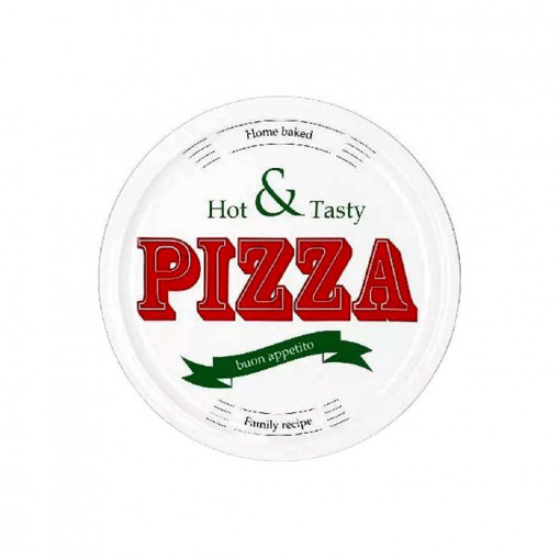 Farfurie pizza din portelan - Buon appetito, 31 cm