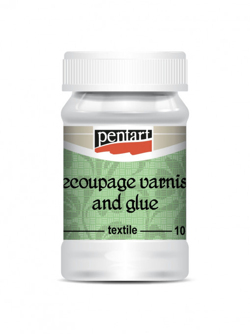 Lac adeziv decupaj pentru textile Pentart, 100 ml