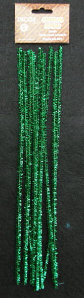 Sarma plusata modelabila cu sclipici verde 10 buc.
