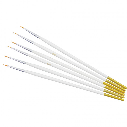 Set 6 pensule pentru contur marimea 00
