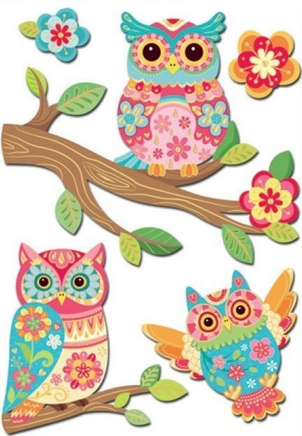 Sticker decorativ 3D - Bufnite
