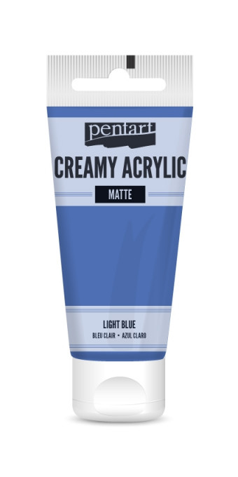 Vopsea acrilica cremoasa mata Pentart 60ml - Albastru deschis