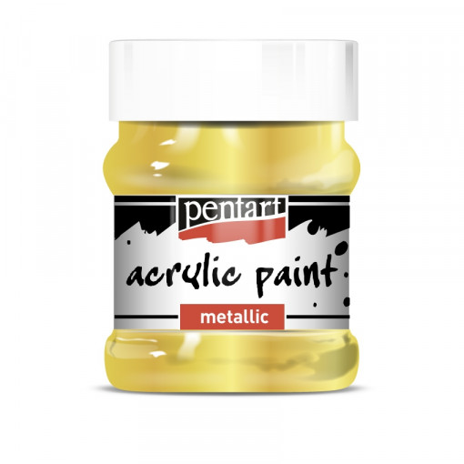 Vopsea acrilica metalizata Pentart 230 ml - Auriu baroc