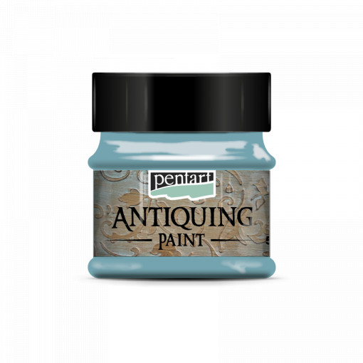 Vopsea de antichizare Pentart 50 ml - Albastru patina