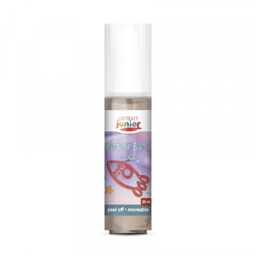 Vopsea de sticla exfoliabila Pentart junior 20 ml - Maro