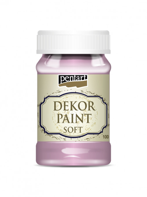 Vopsea decorativa soft Pentart 100ml - Baby pink