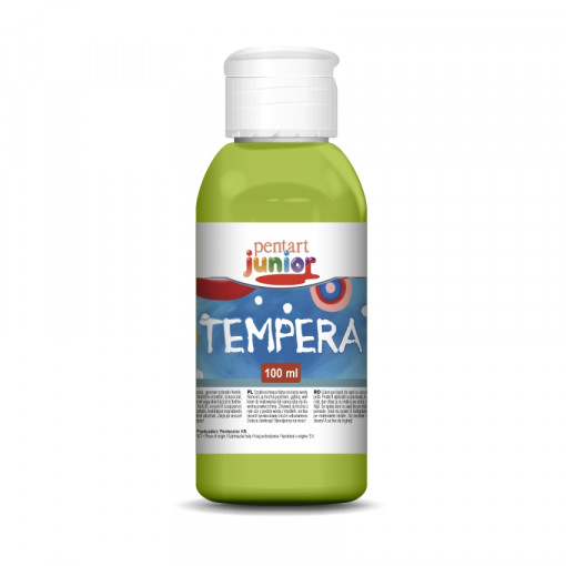 Vopsea Tempera metalizata Pentart junior 100 ml - Verde metalizat