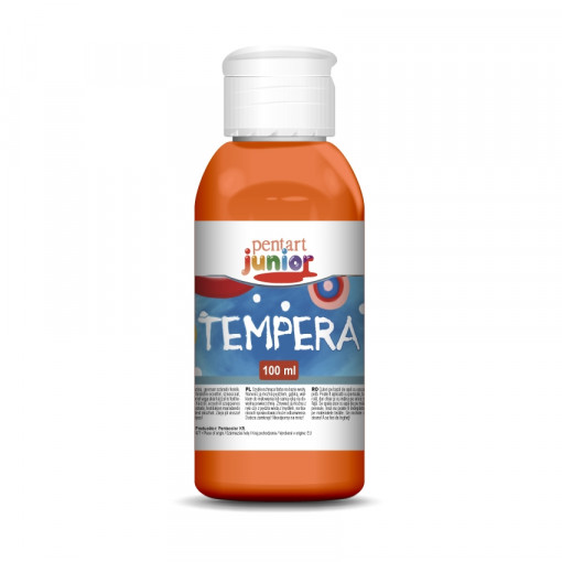 Vopsea Tempera Pentart junior 100 ml - Portocaliu