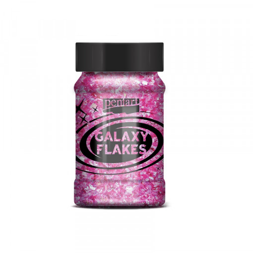 Fulgi decorativi Galaxy, Pentart 100 ml - Magenta Venus