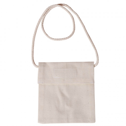 Gentuta din bumbac cu scai si snur lung 14 x 12.5 cm
