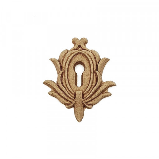 Ornament din lemn termoplastic - gaura cheie, 3.5 x 3 cm