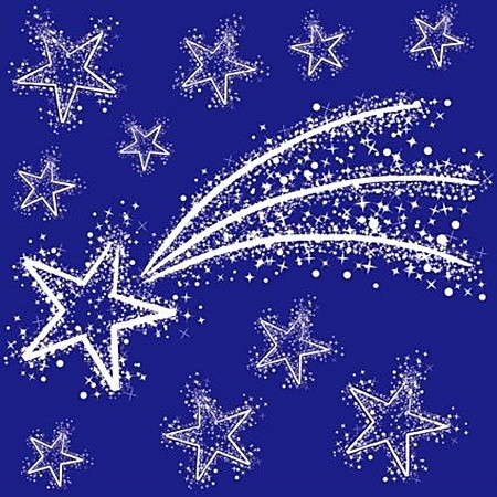 Sticker pentru geam, stea cazatoare, 30 x 33 cm