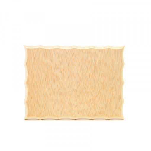 Blank din lemn pentru icoane cu margini ondulate, 30 x 22 x 1.5 cm