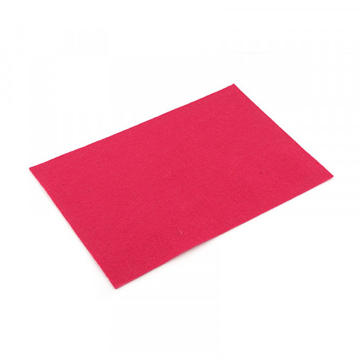 Coala A4 fetru natural din lana moale, grosime 1 mm - Pink