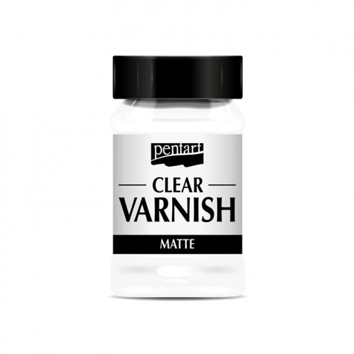 Lac mat incolor pe baza de solvent Pentart, 100 ml