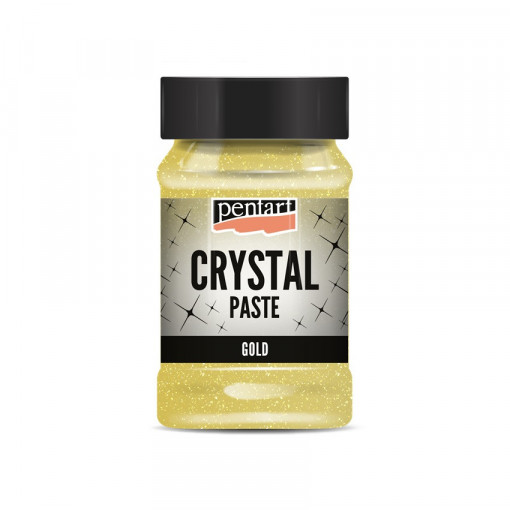 Pasta cristale pe baza de apa Pentart 100 ml - Auriu
