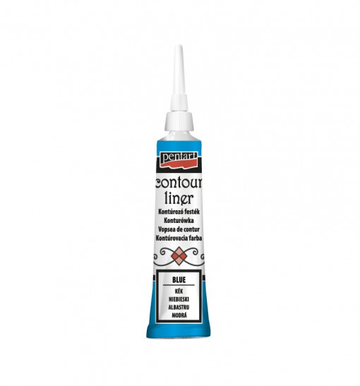 Vopsea contur universal Pentart 20 ml - Albastru