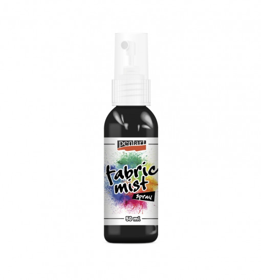 Vopsea spray pentru textile Pentart - 50 ml - Negru