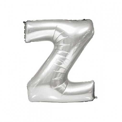 Baloane folie 32" (67cm) argintiu litera Z