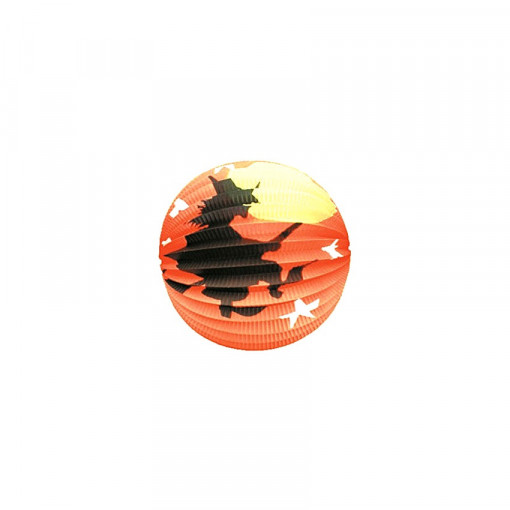 Lampion party tip felinar Halloween - vrajitoare pe matura, 23 cm