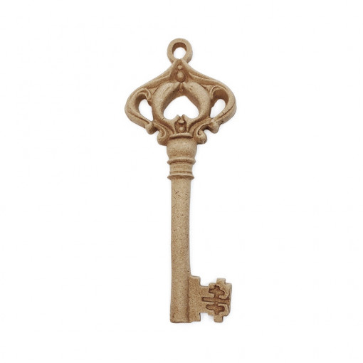 Ornament din lemn termoplastic - cheie, 13 x 5 cm