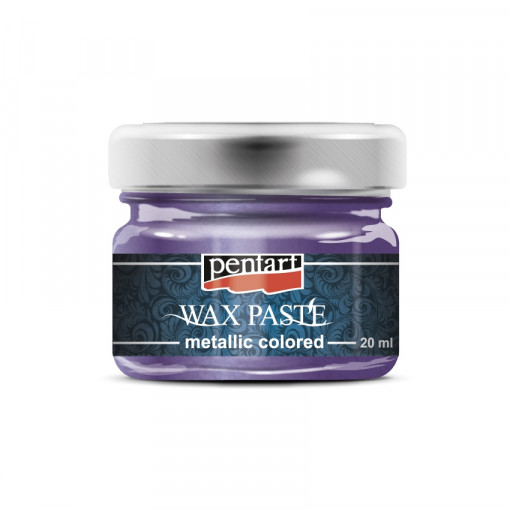 Pasta cerata in culori metalice Pentart 20 ml - Mov