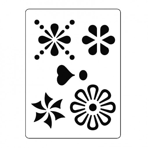 Sablon S08 - Model cu flori
