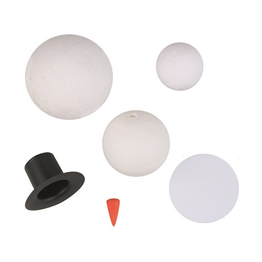Set creativ DIY pentru realizarea unui om de zapada
