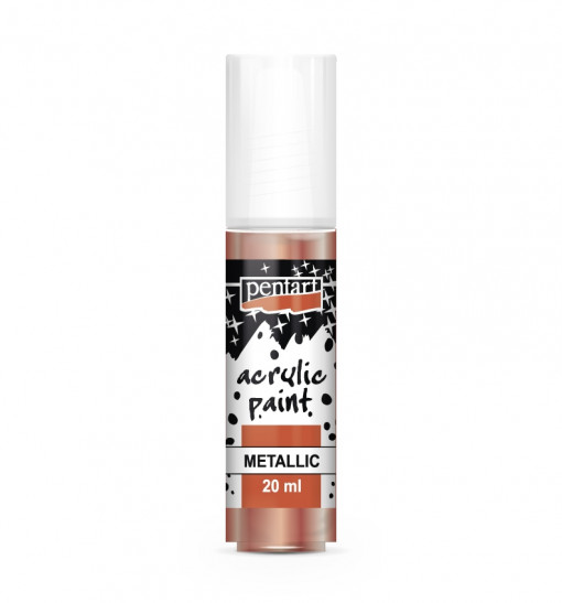 Vopsea acrilica metalizata Pentart 20ml - Bronz metalizat