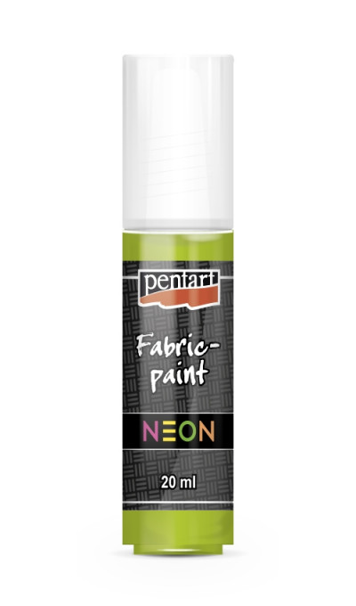 Vopsea pentru textile Pentart 20ml - culori Neon - Verde NEON